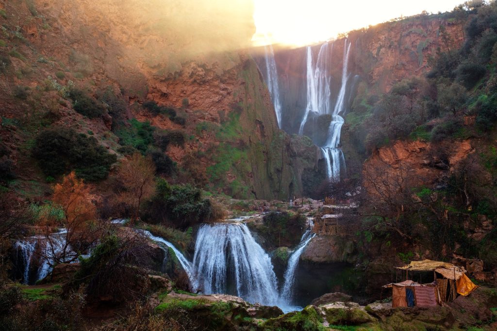 Berber village near Ouzoud waterfall in Morocco