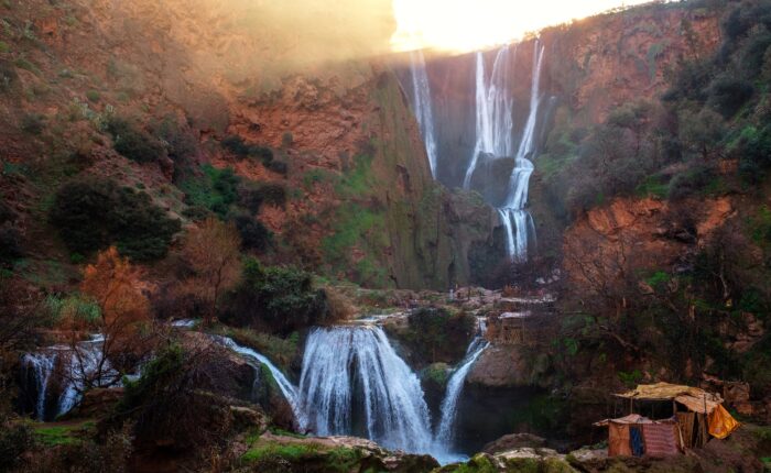 Berber village near Ouzoud waterfall in Morocco