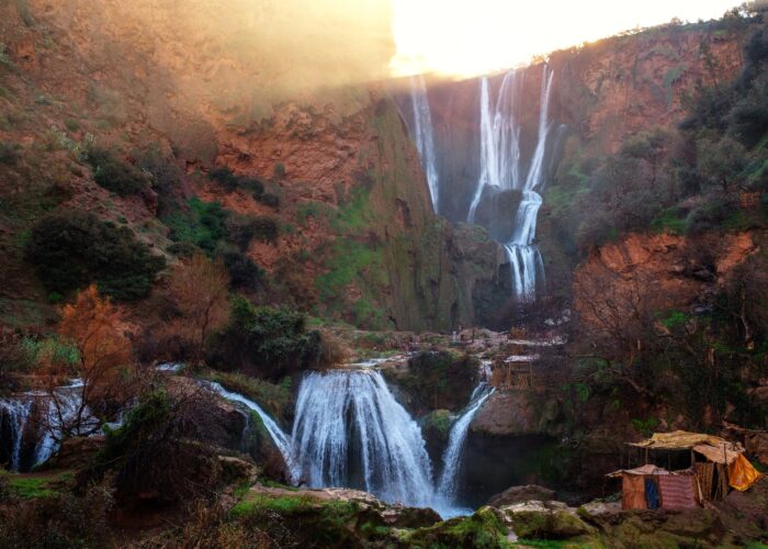 Berber village near Ouzoud waterfall in Morocco